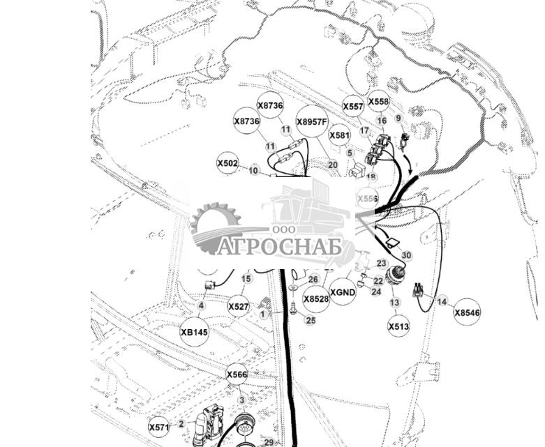 Жгут проводов крыши кабины - ST904907 436.jpg